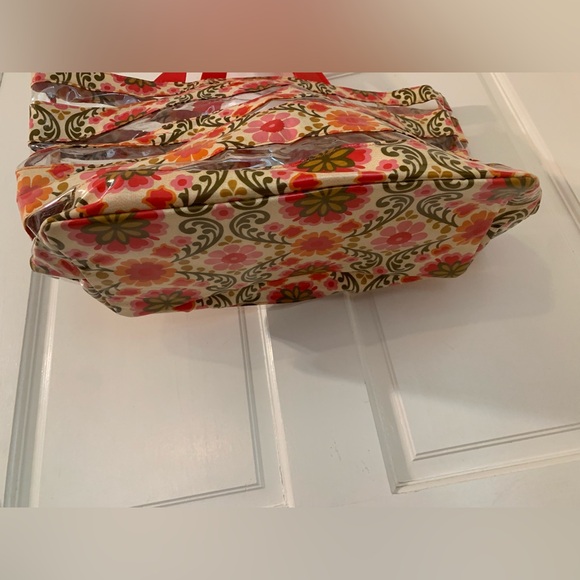 Vera Bradley Folkloric Beach Tote Bag + Matching Toiletry Bags & Key Wallet - Picture 9 of 15